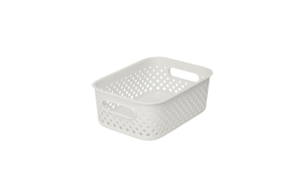 Förvaringskorg vit, liten