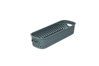 Förvaringskorg blå, avlång