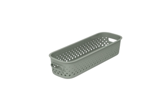 Förvaringskorg grön, avlång