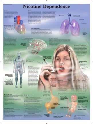 Affisch laminerad - Nikotin