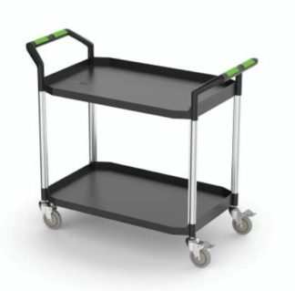 Laboratorievagn DuraLab stor - 2 hyllor