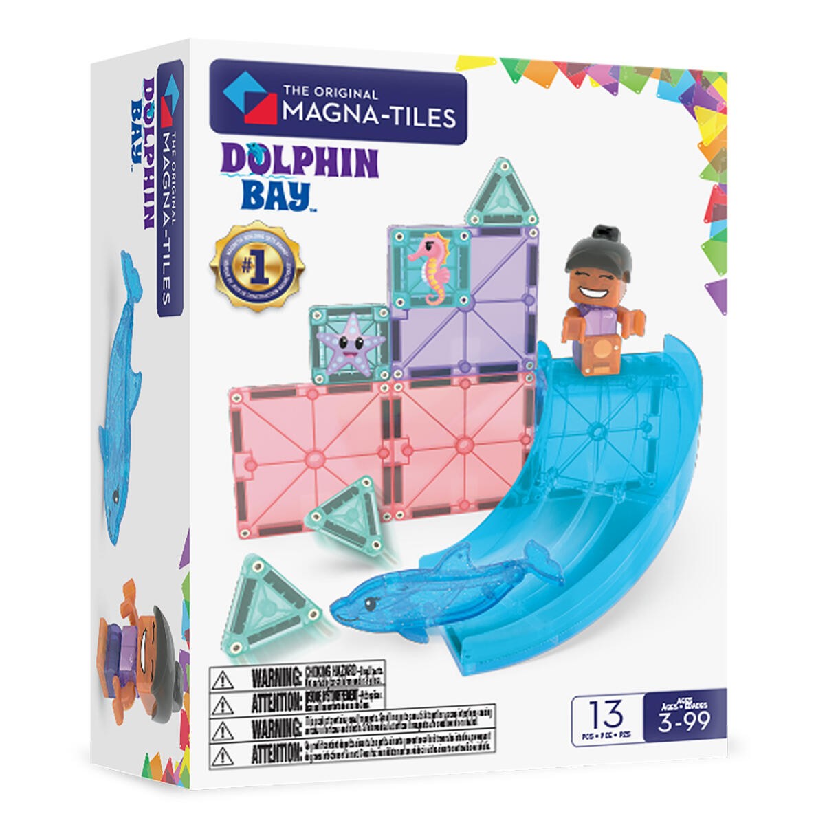 Magna-Tiles Delfinbukten, 13 delar
